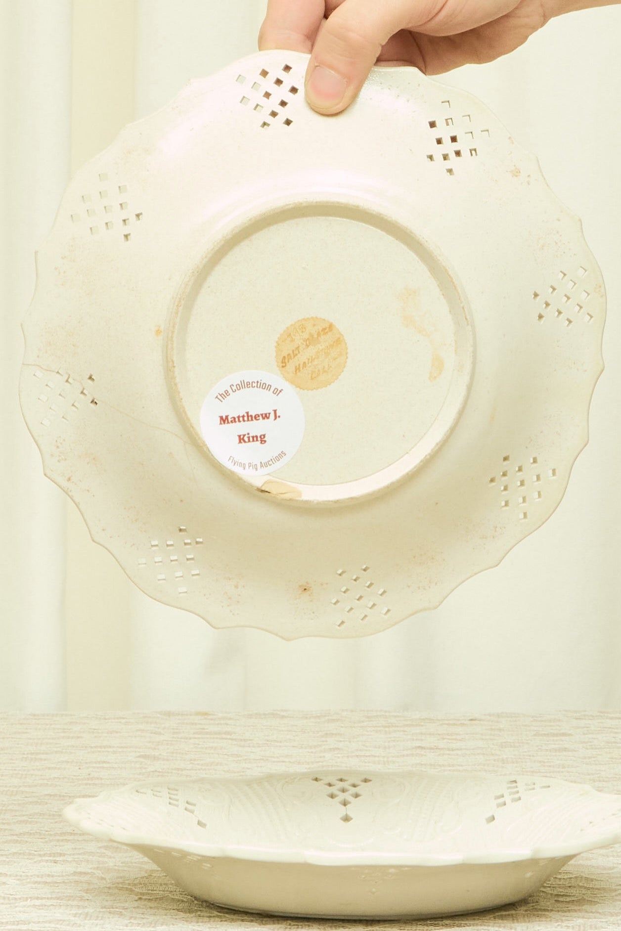 Antique Salt Glaze Plate Set/2 (1700's)