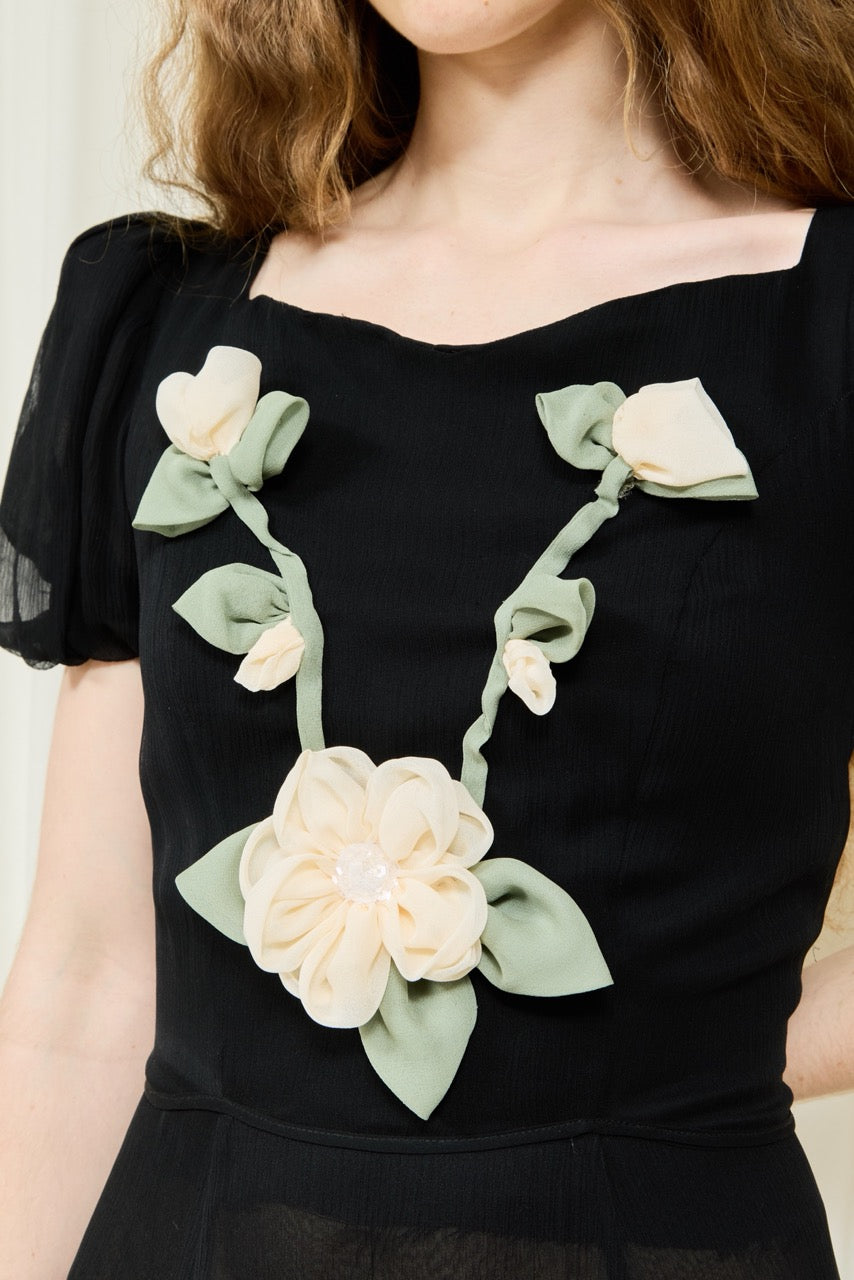 Arthusela Floral Embellished Gown