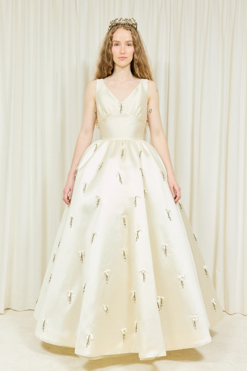 Astor Sleeveless Bead Embellished Gown