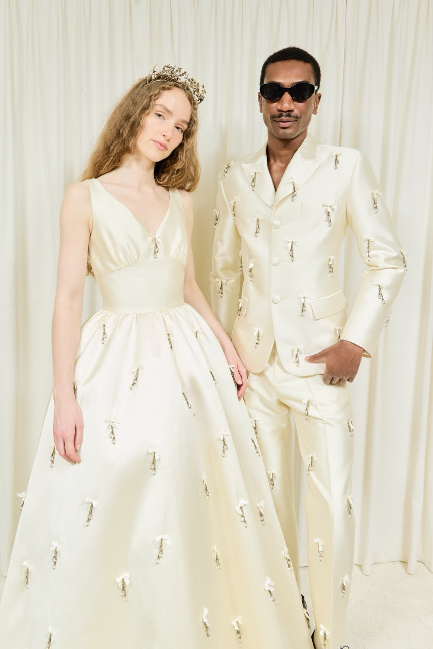 Astor Sleeveless Bead Embellished Gown