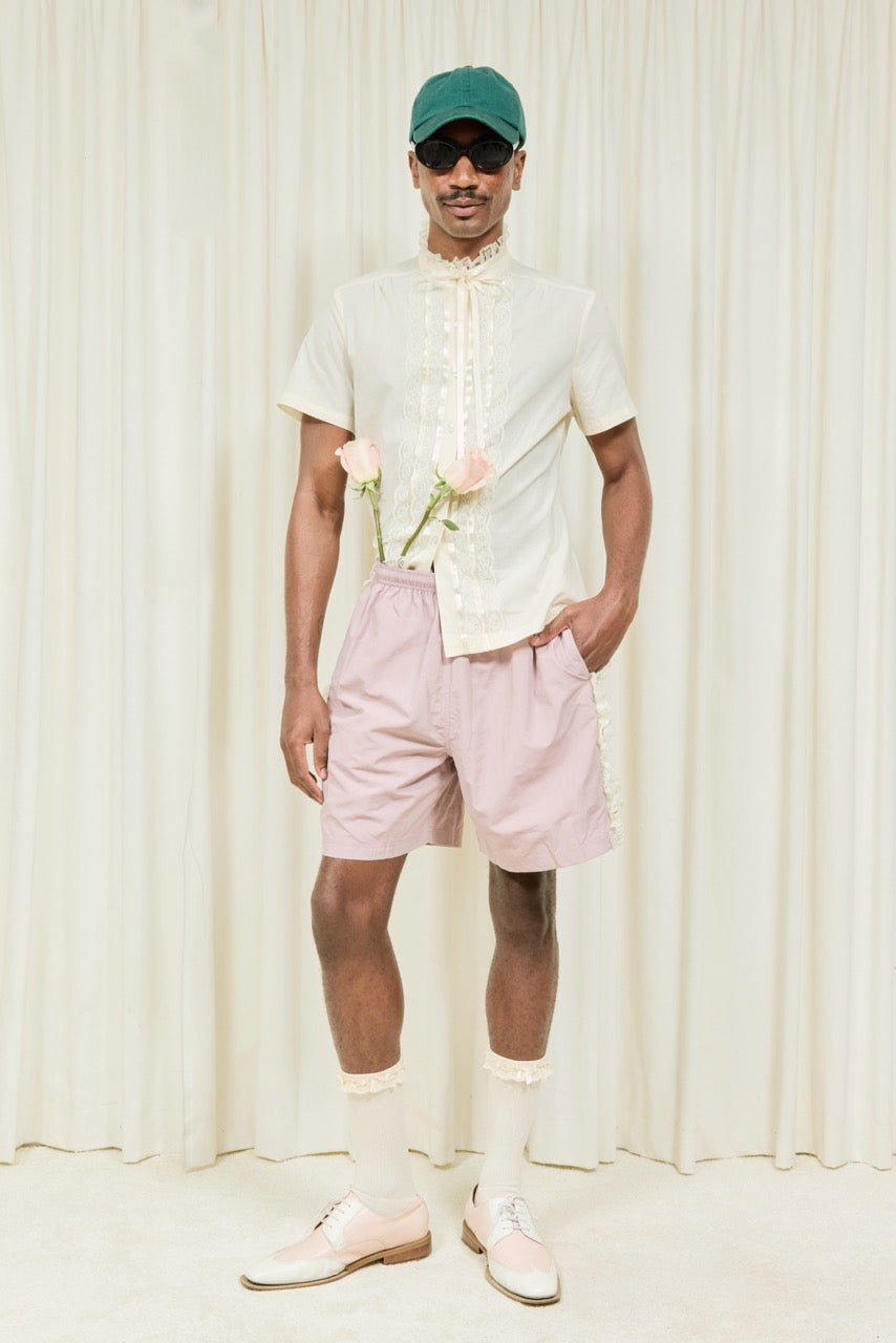 Corinna Lace Placket Shirt