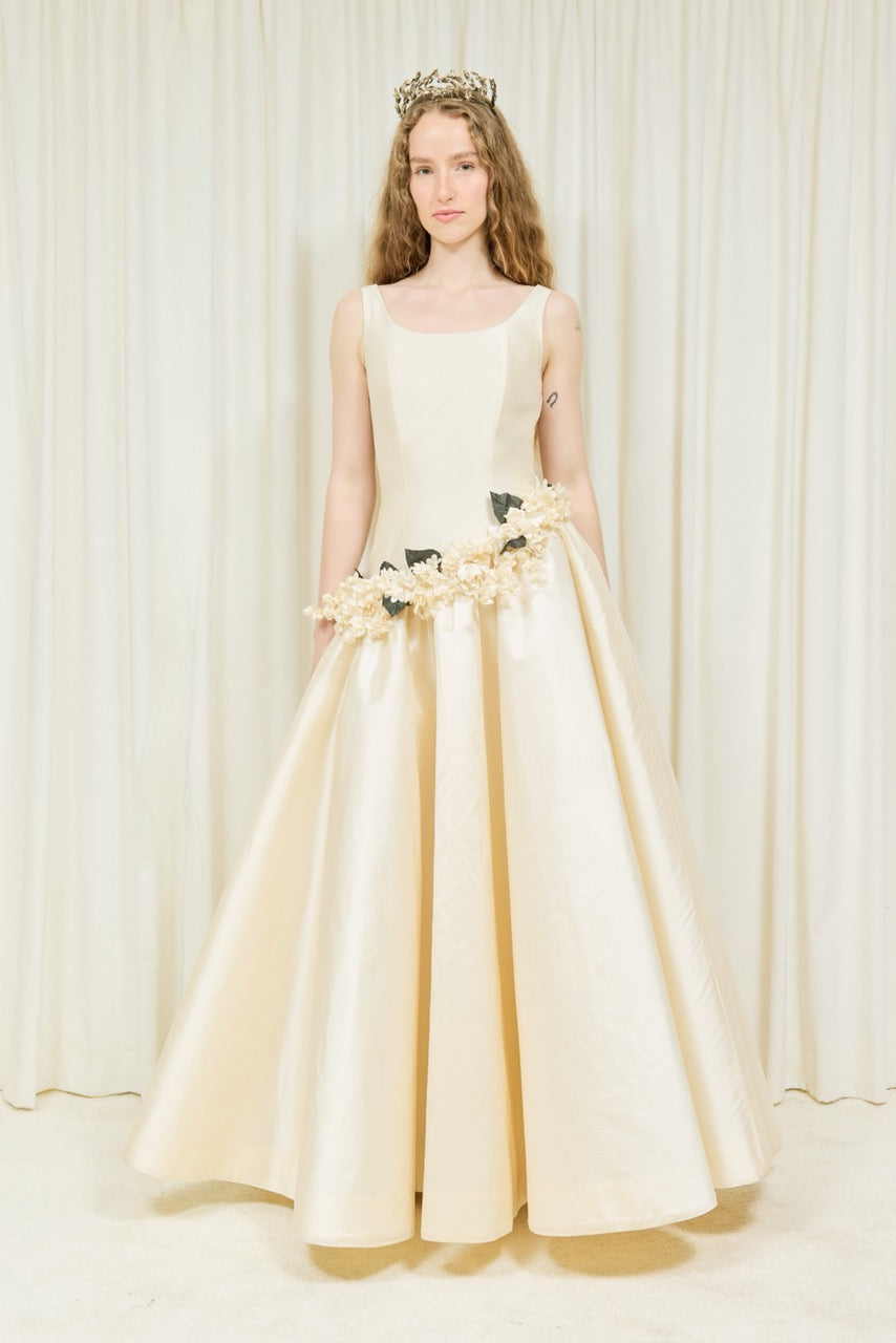 Daphne Drop Waist Floor Length Gown