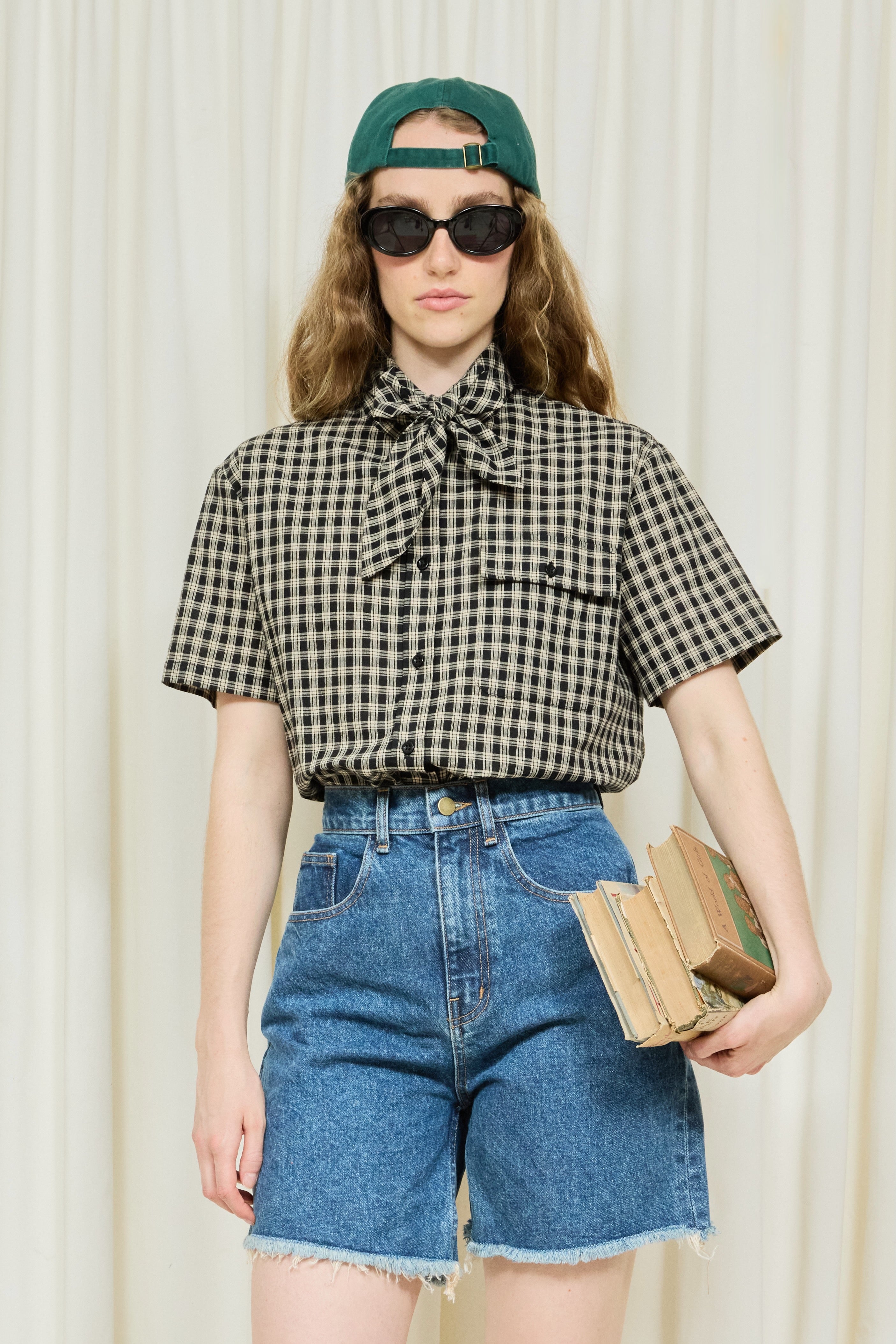 Luther Plaid Short Sleeve Tie Shirt