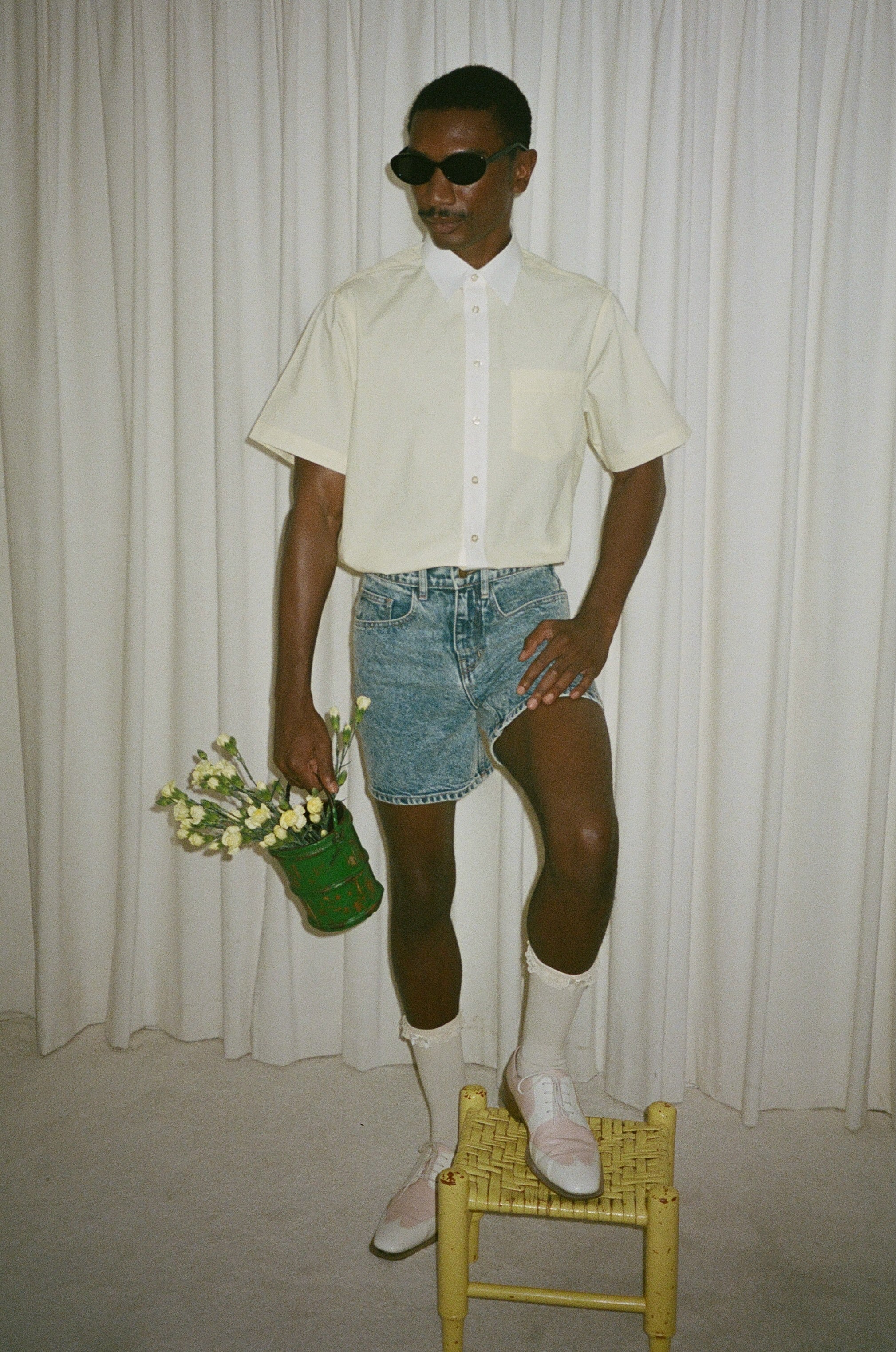 Rodney Contrast Button Down Shirt