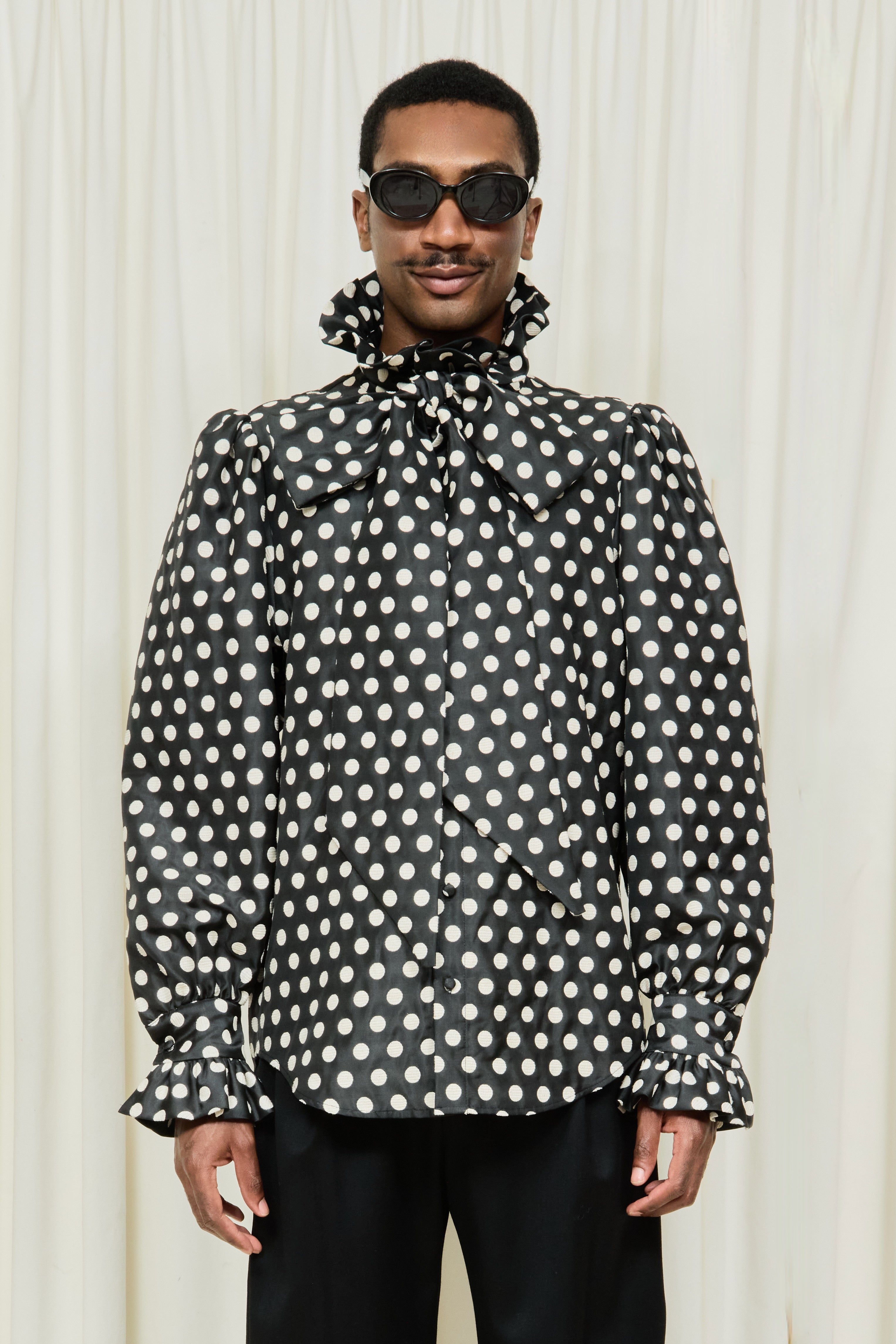Simone Oversized Pussybow Blouse