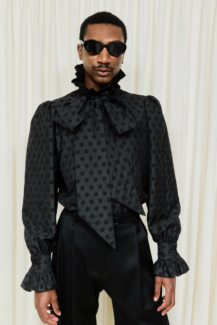 Simone Oversized Pussybow Blouse