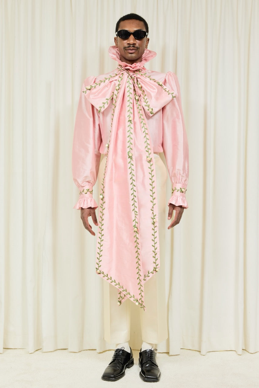 Simone Oversized Pussybow Blouse