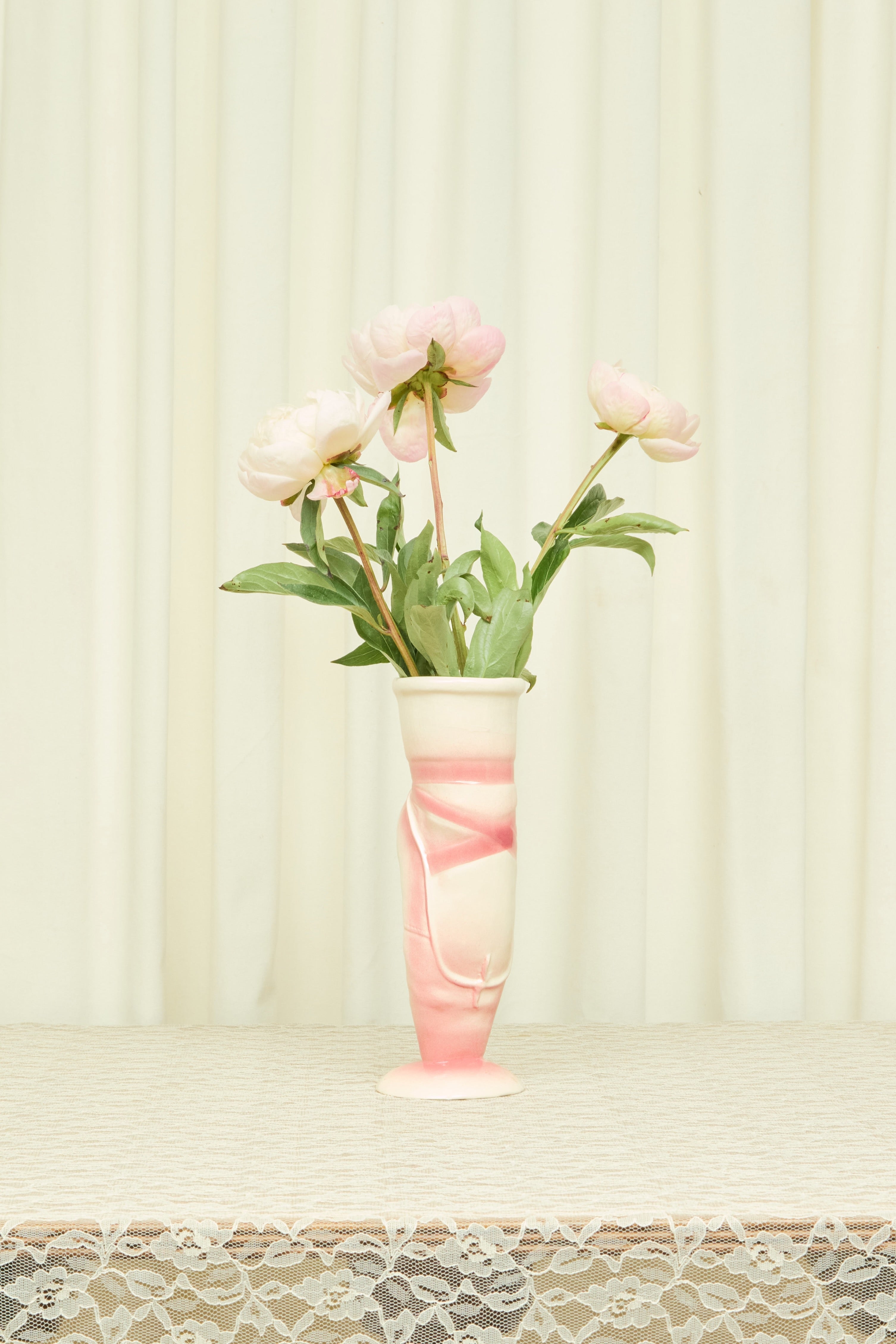 Vintage Ballerina Shoe Vase