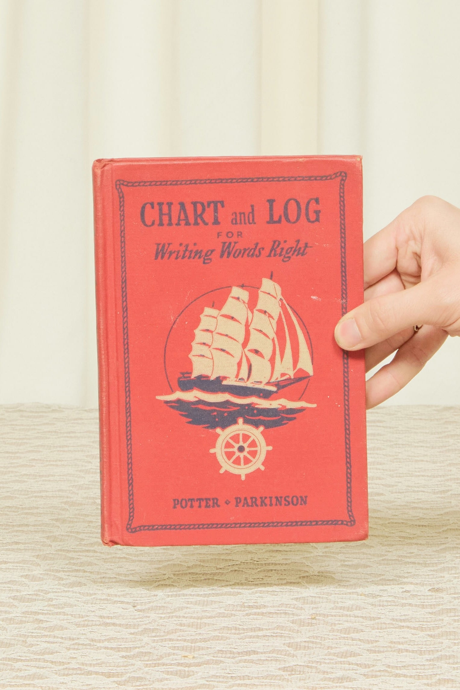 Vintage "Chart & Log for Writing Words Right" Book (1943)