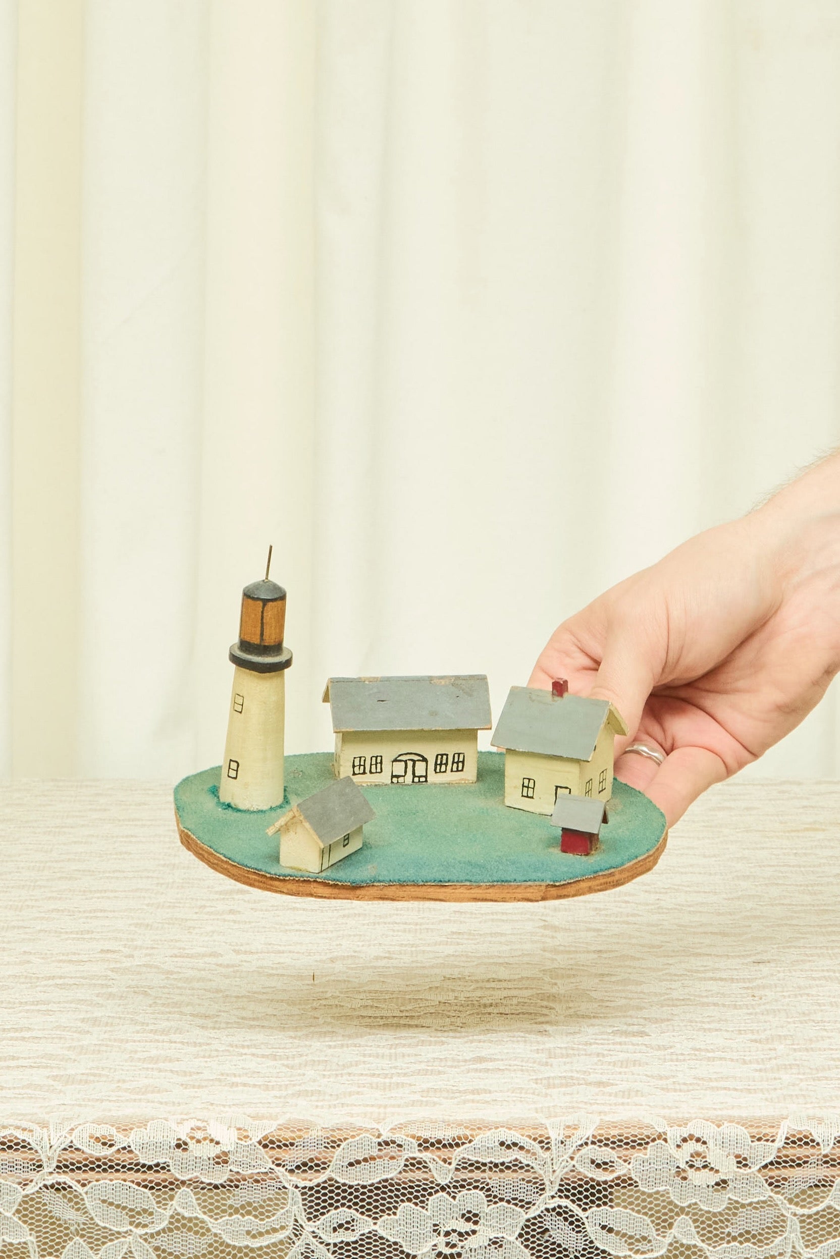 Vintage Coastal Scene Diorama
