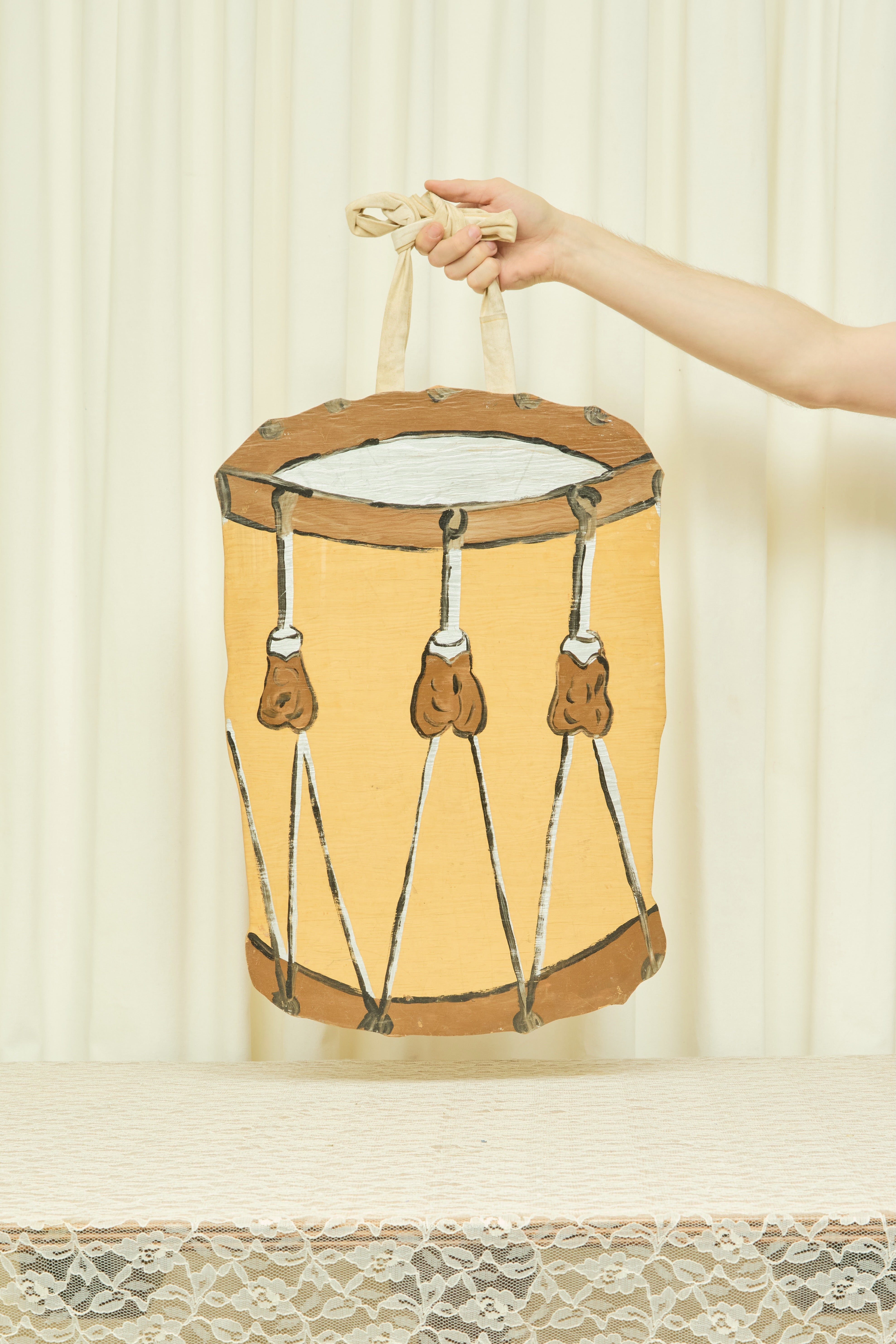 Vintage Folk Art Drum Wall Art