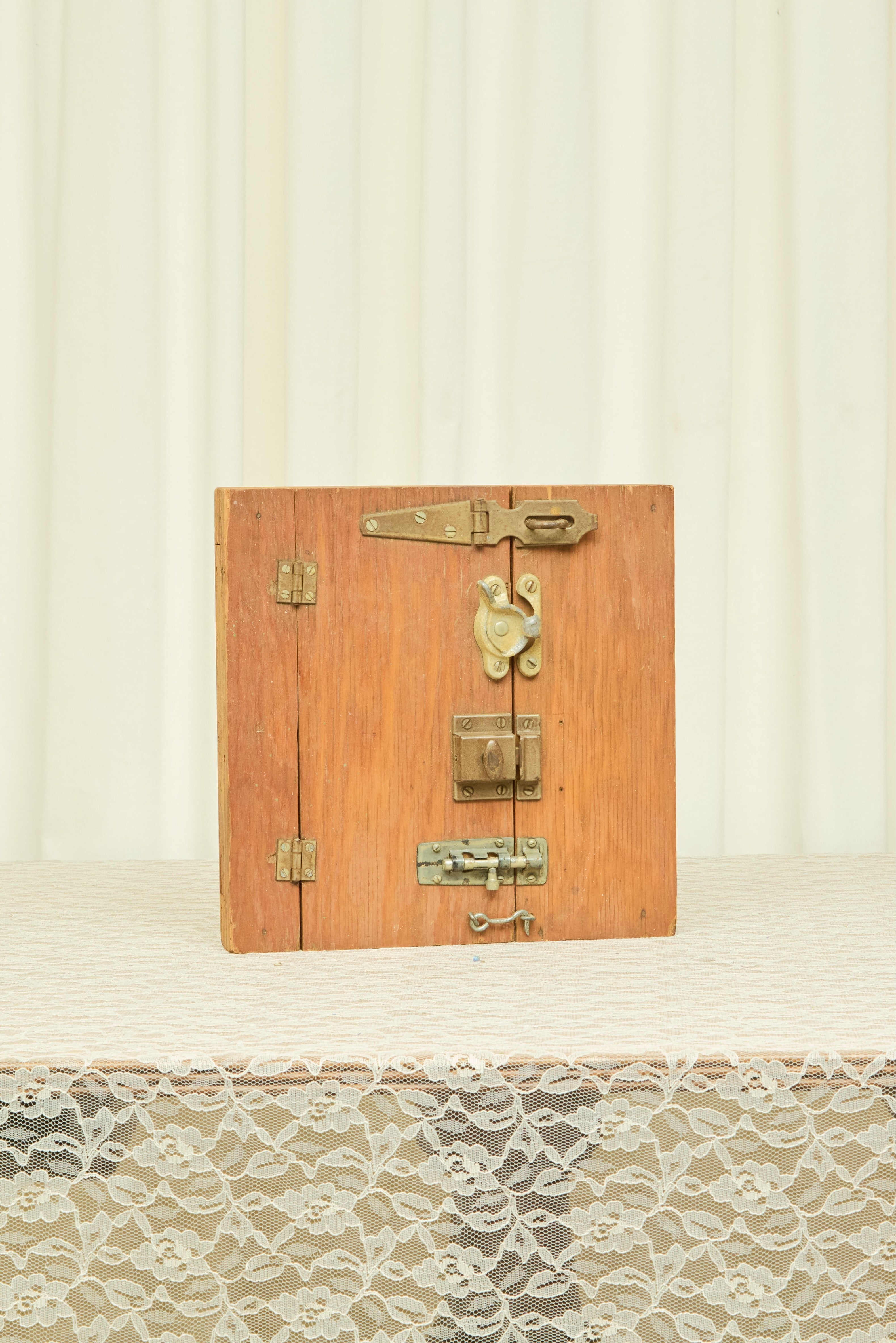 Vintage Folk Art Latched Box