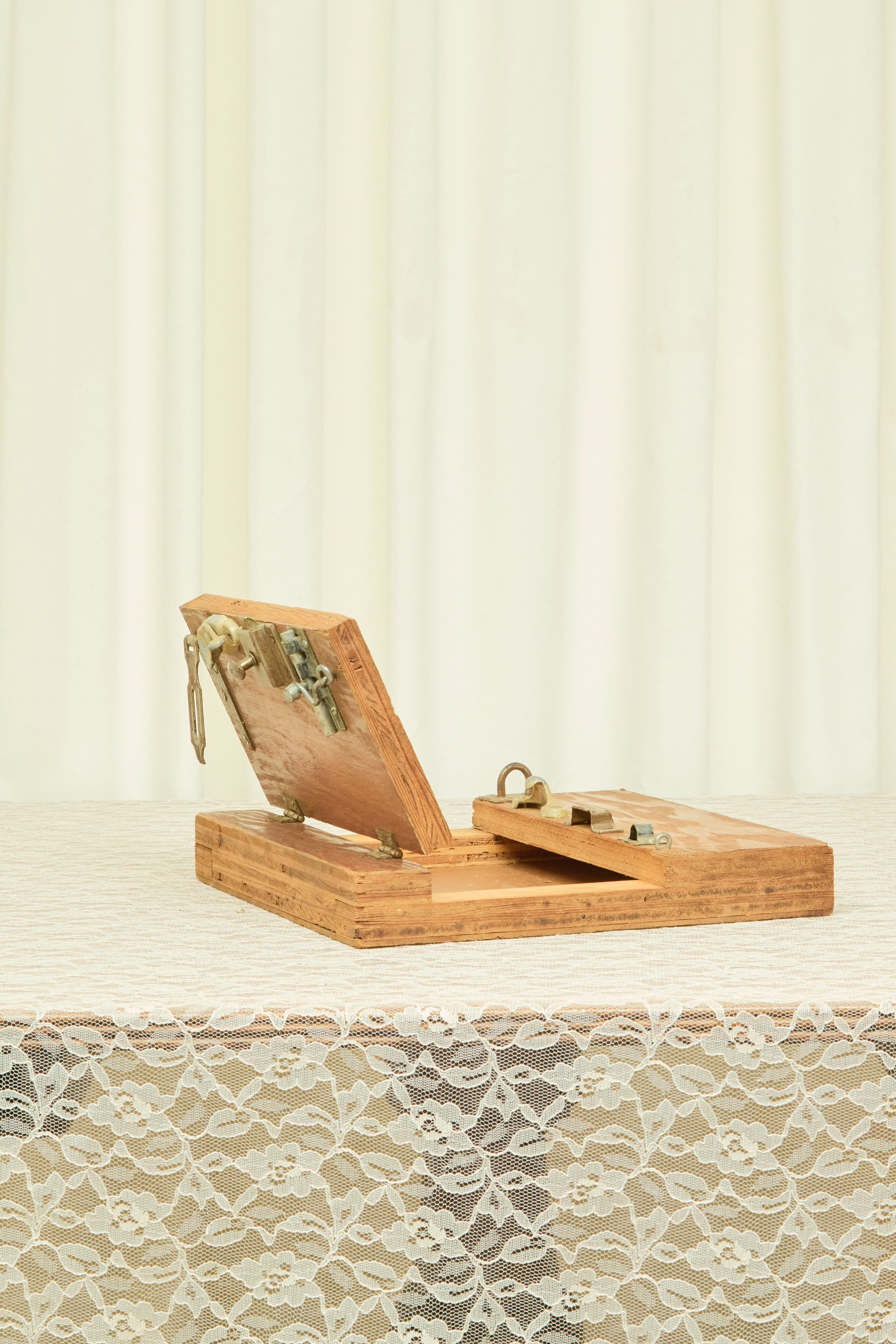 Vintage Folk Art Latched Box