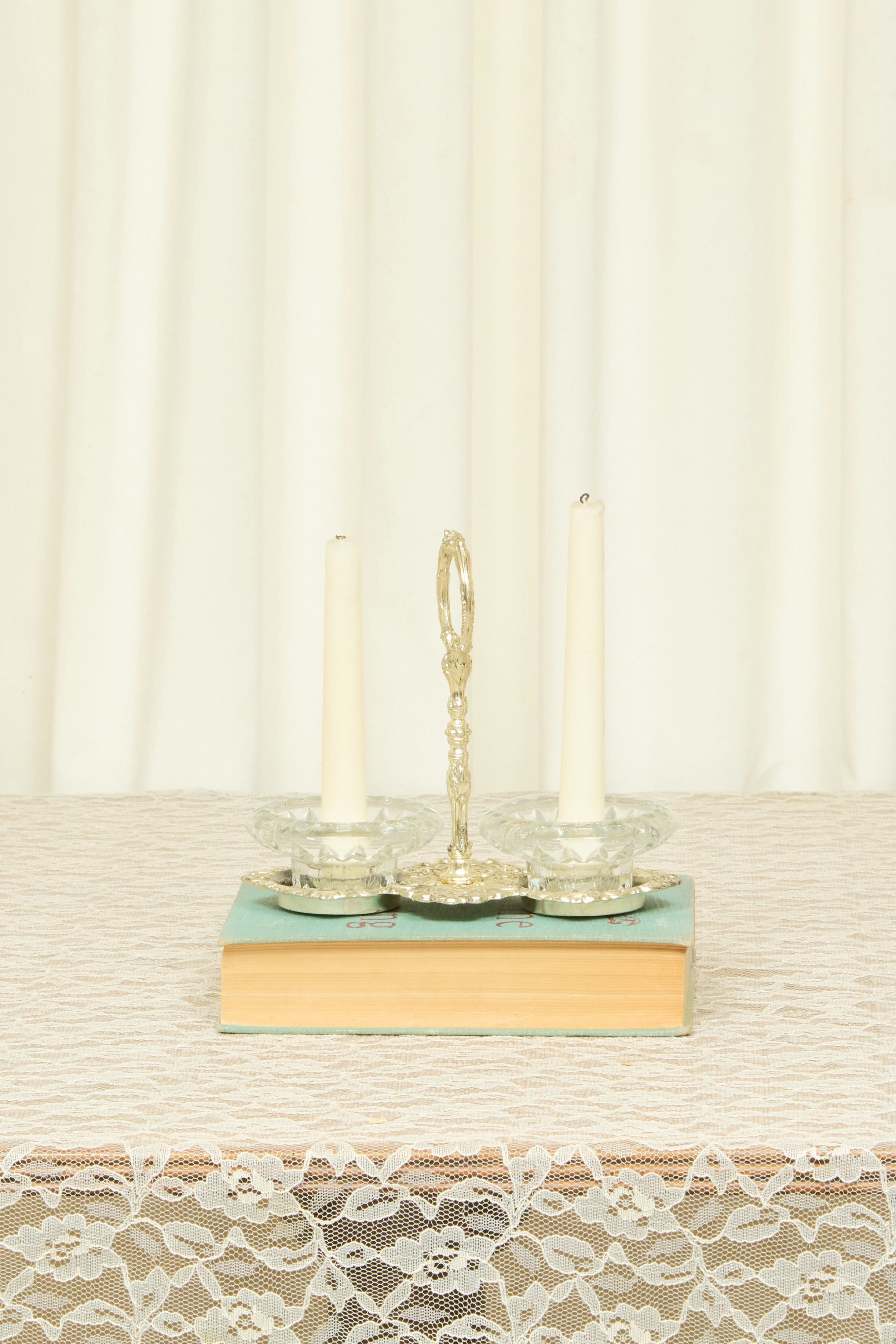 Vintage Handled Candle Holder