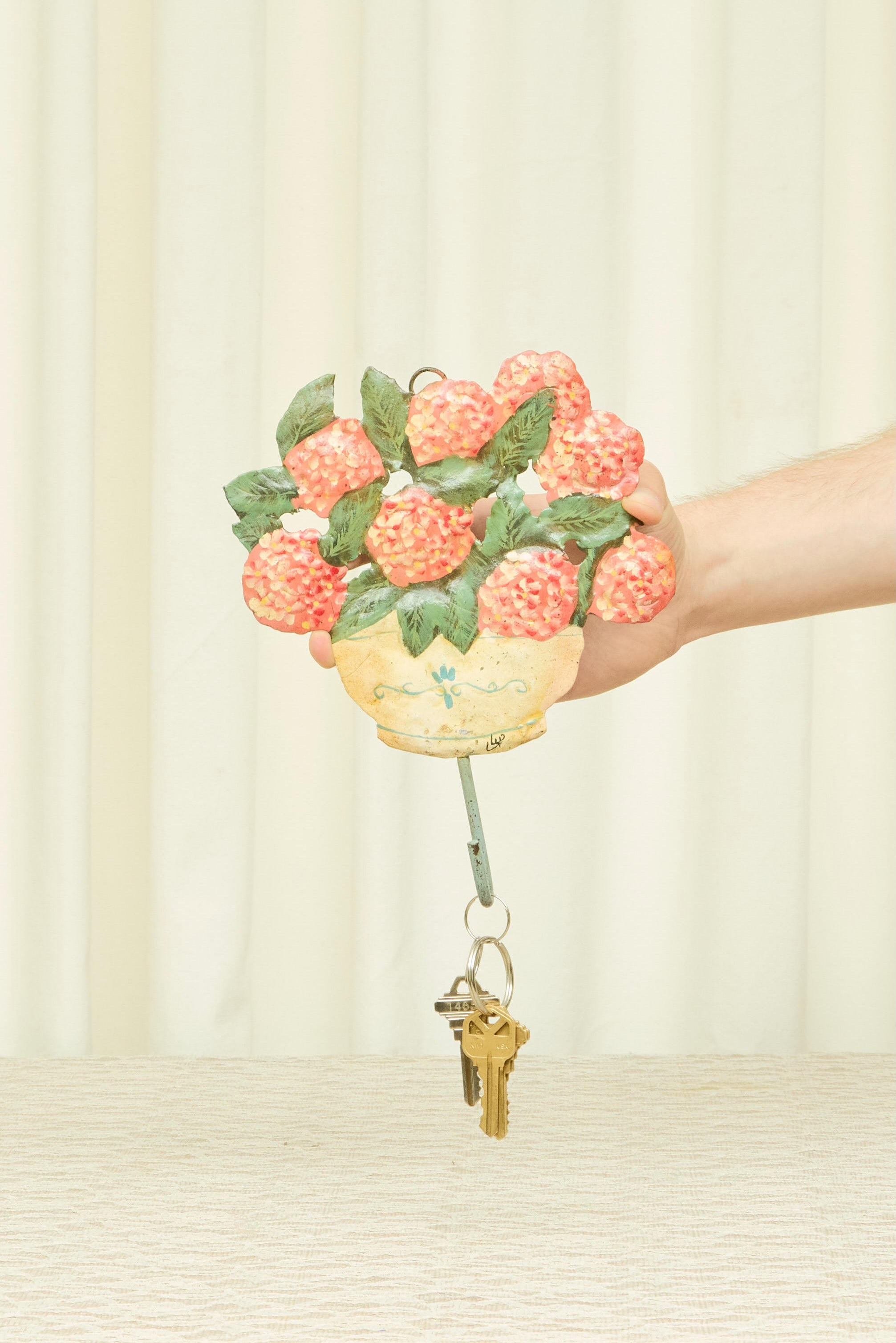Vintage Hydrangea Wall Hook
