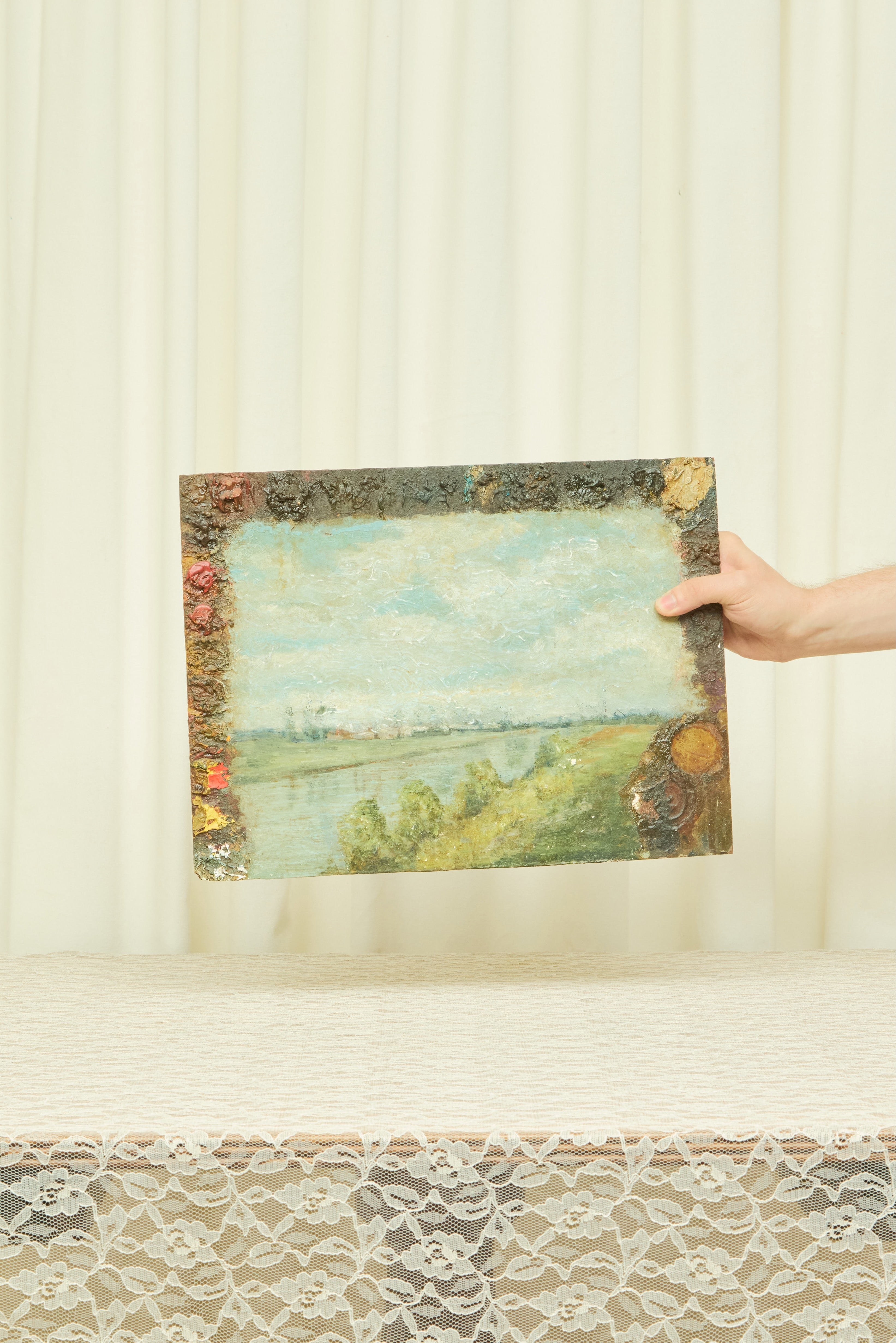 Vintage Landscape Oil Painting