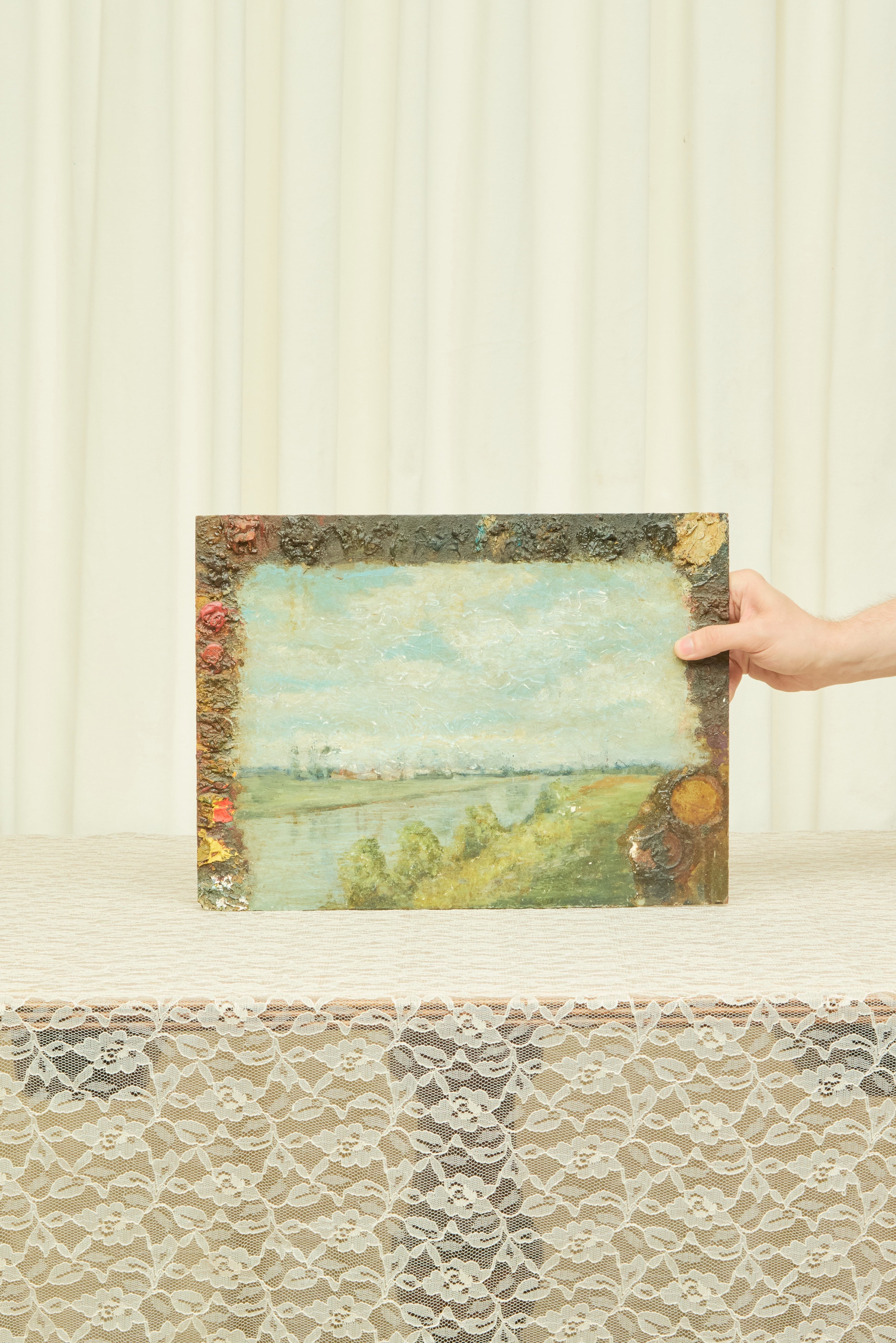 Vintage Landscape Oil Painting