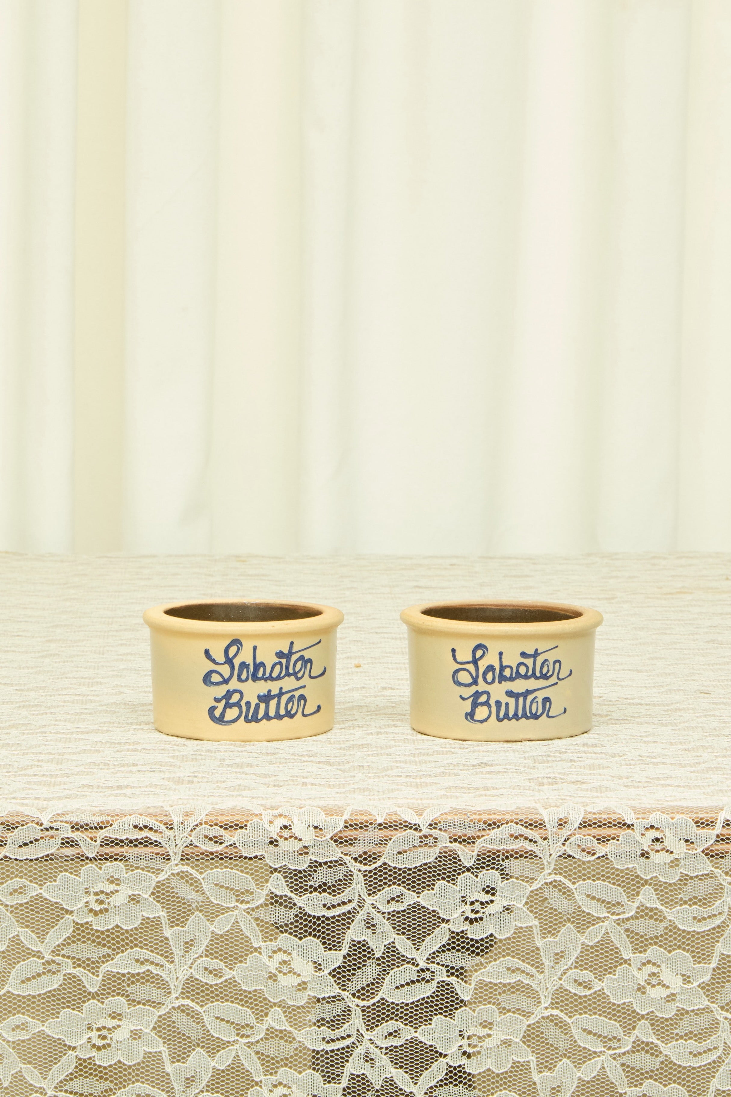 Vintage Lobster Butter Dishes Set/2