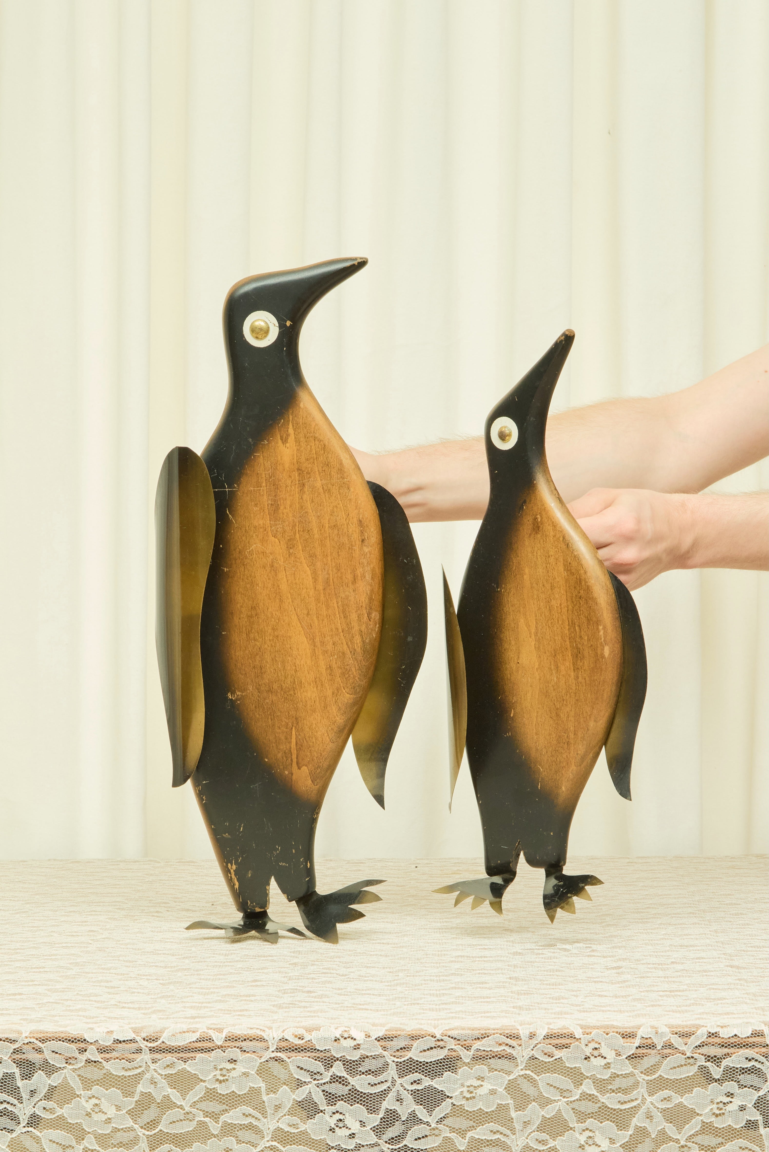 Vintage Mid Century Penguin Wall Art Set/2