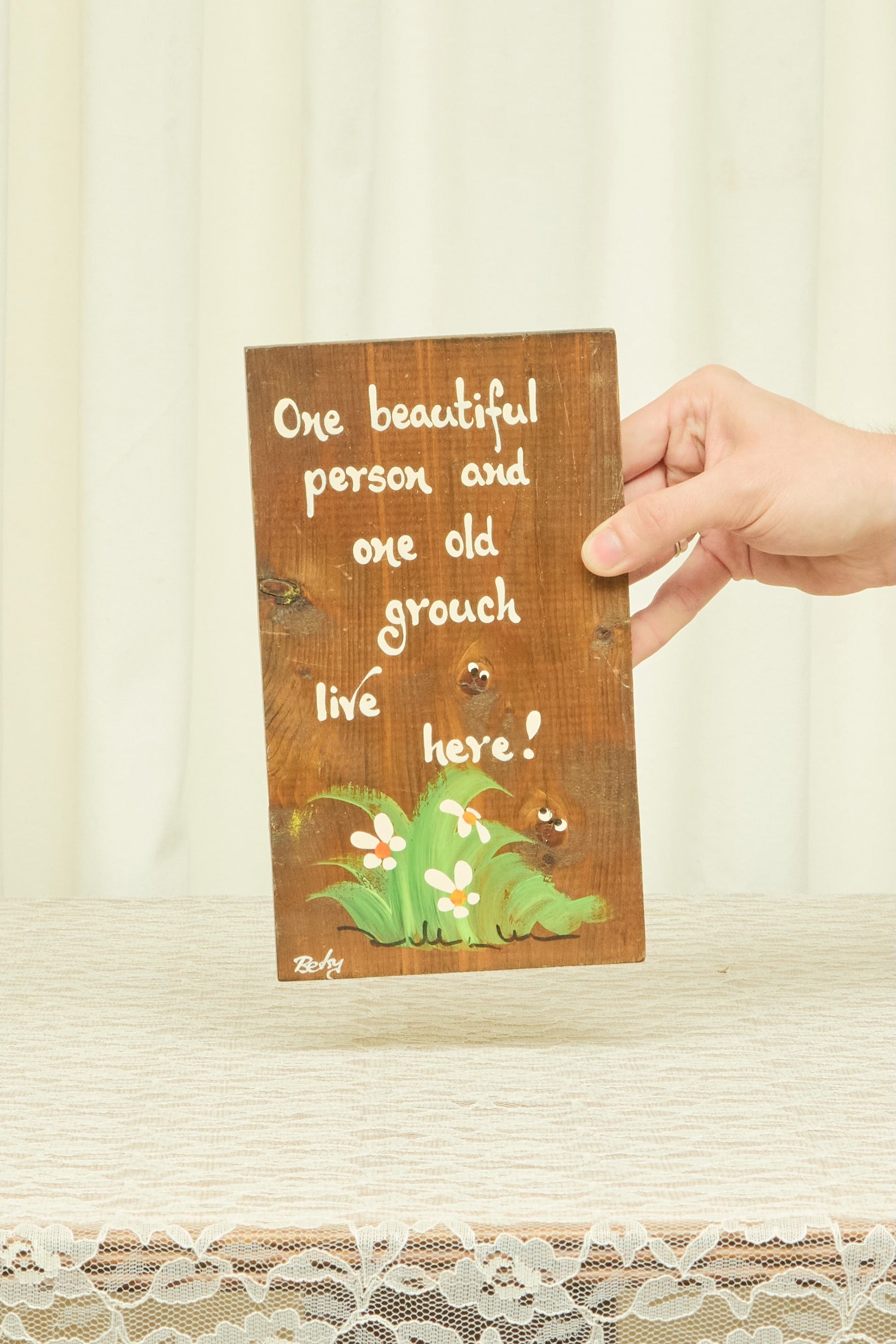 Vintage "Old Grouch" Sign