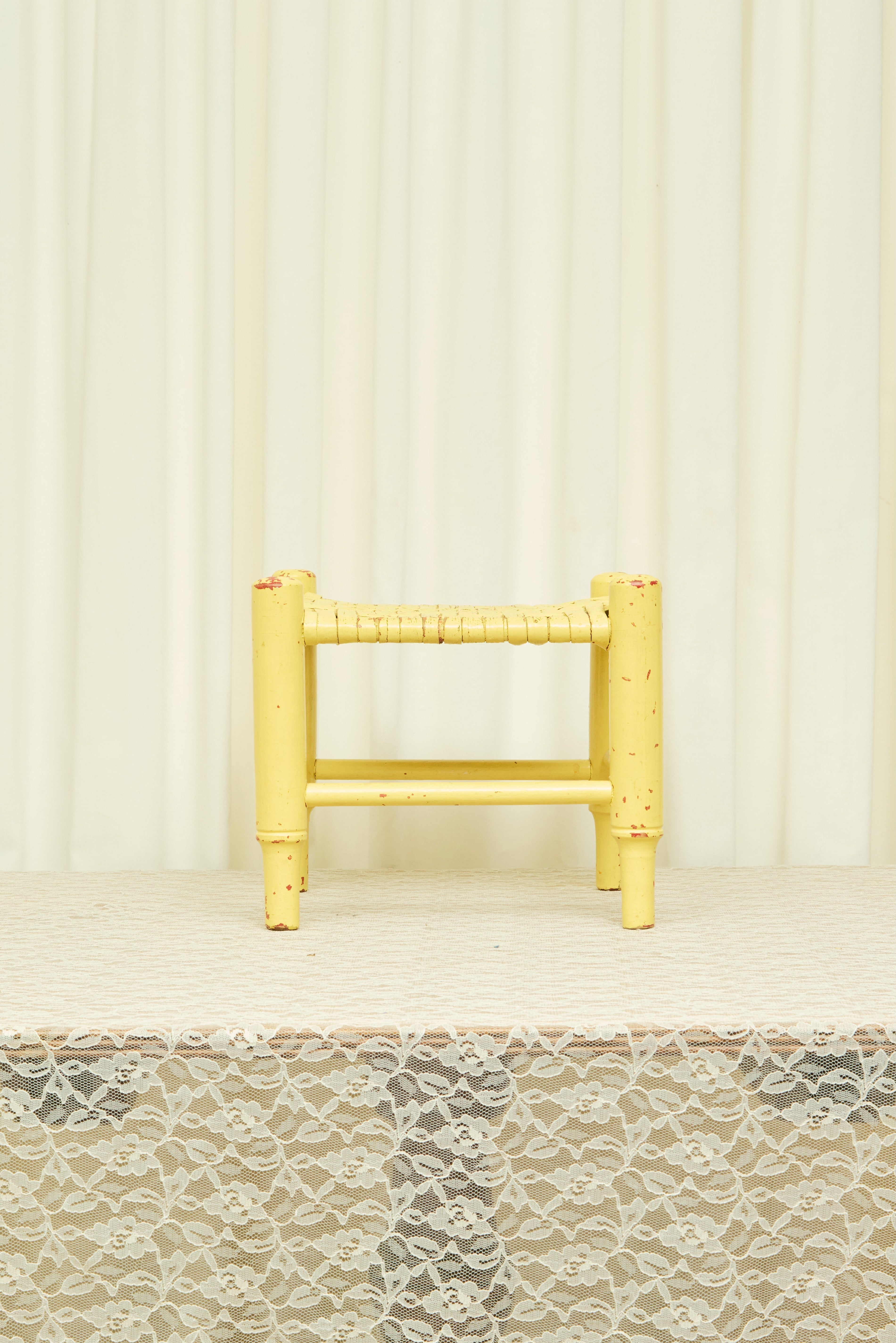 Vintage Painted Footstool