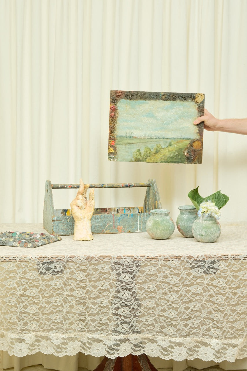 Vintage Painters Wooden Box