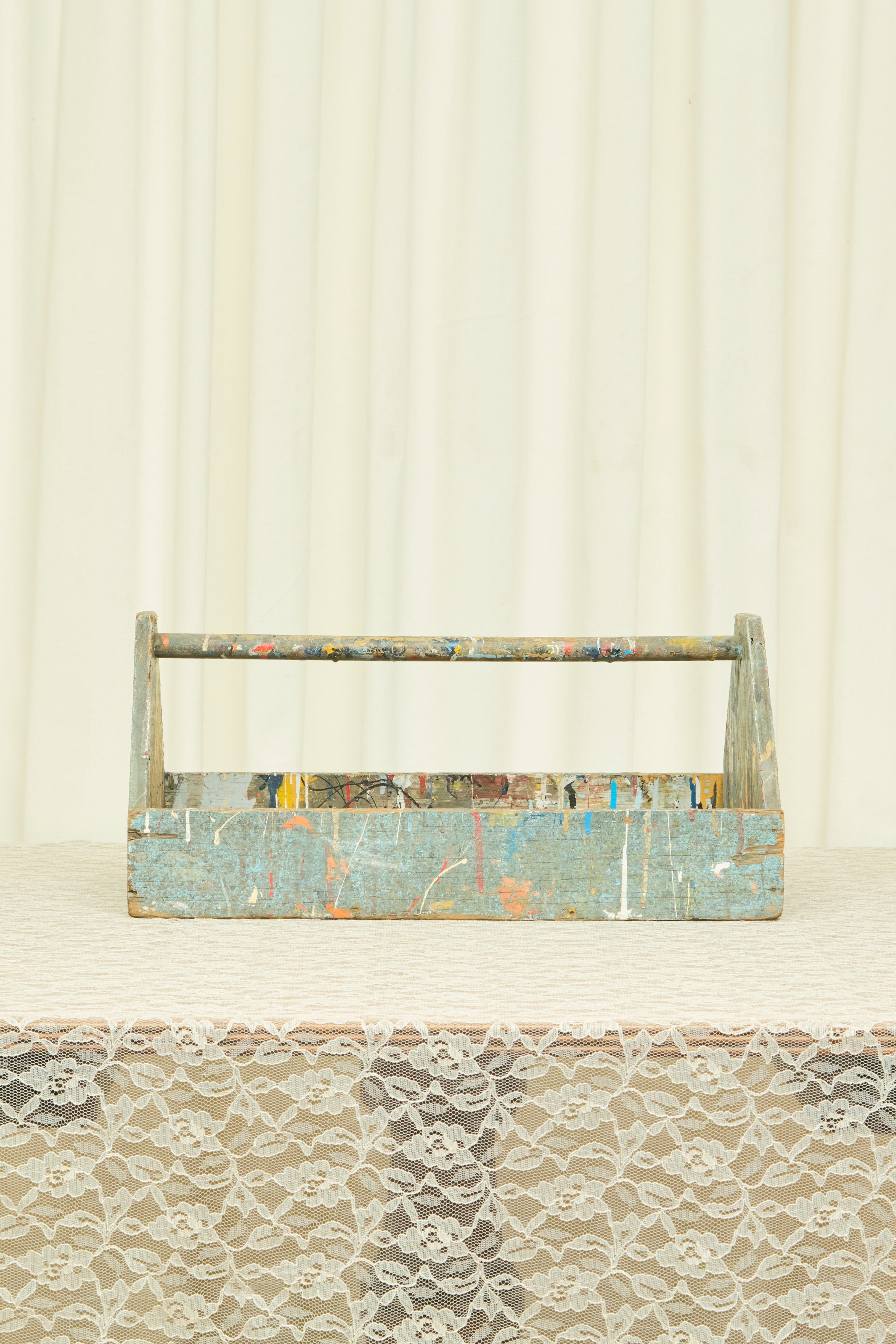 Vintage Painters Wooden Box