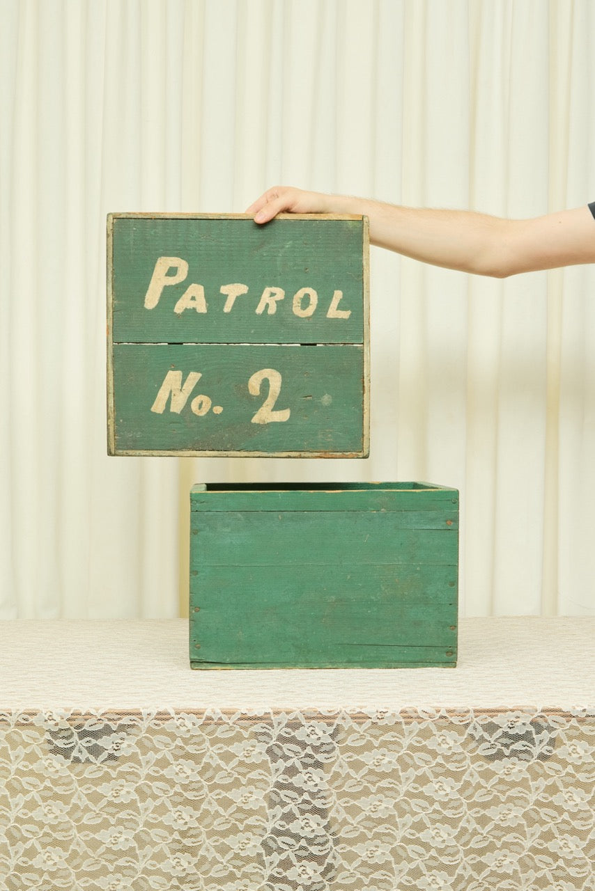Vintage "Patrol" Wooden Box