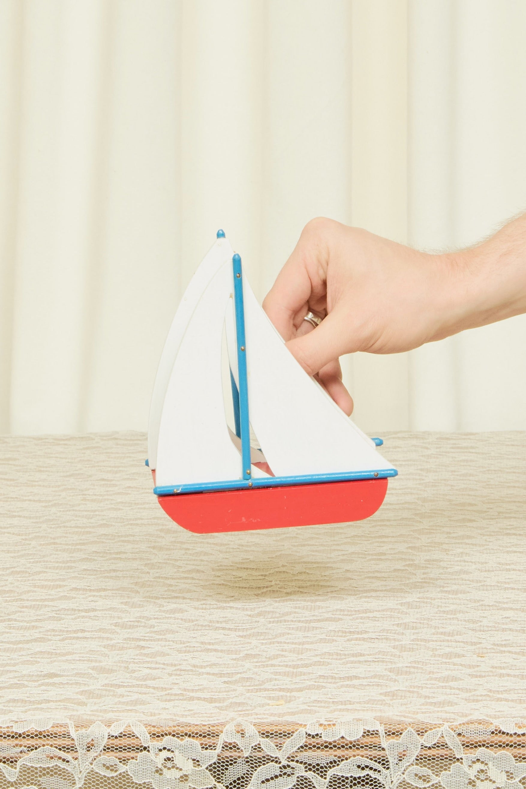 Vintage Sailboat Letter/Napkin Holder