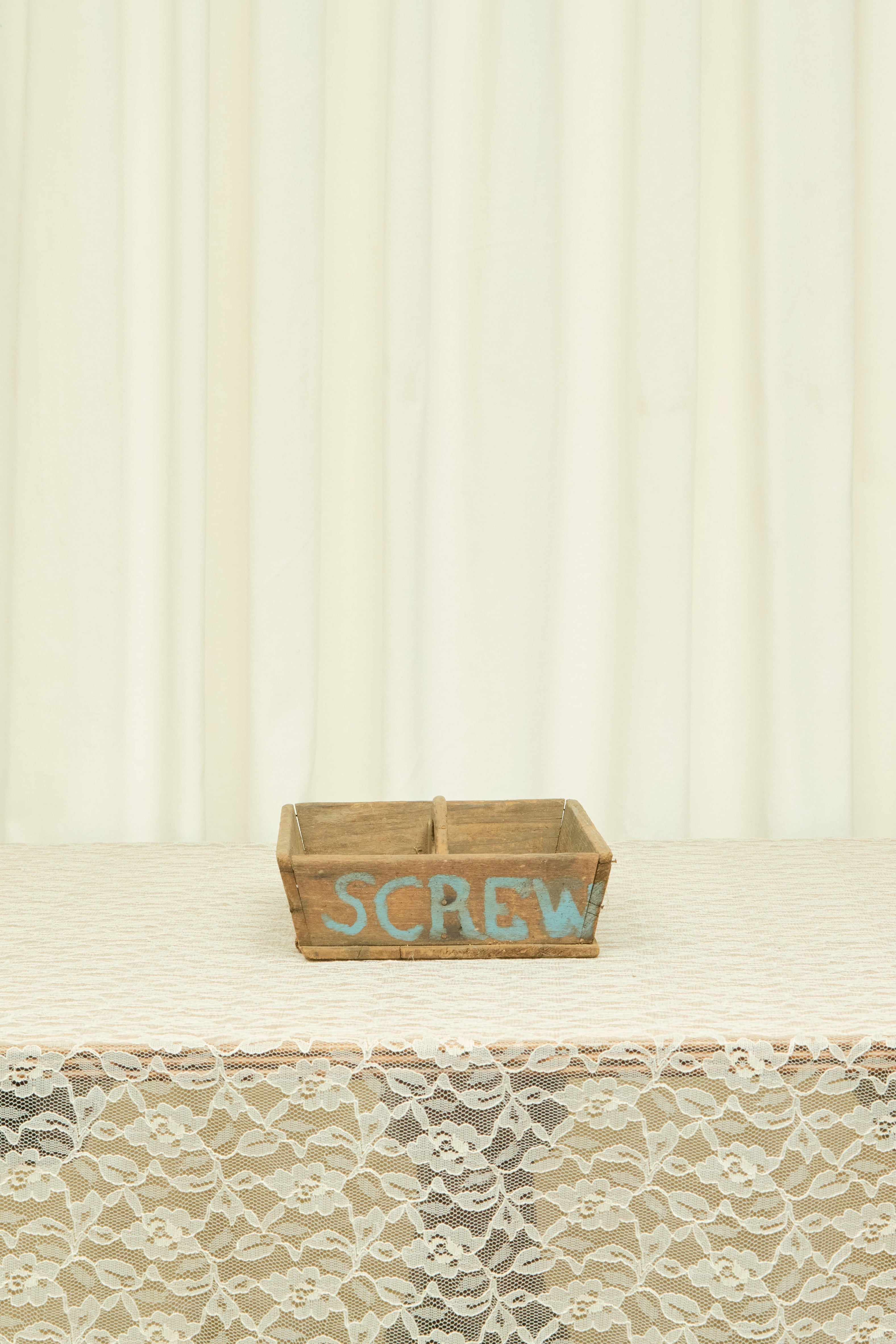Vintage "Screws" Wooden Box