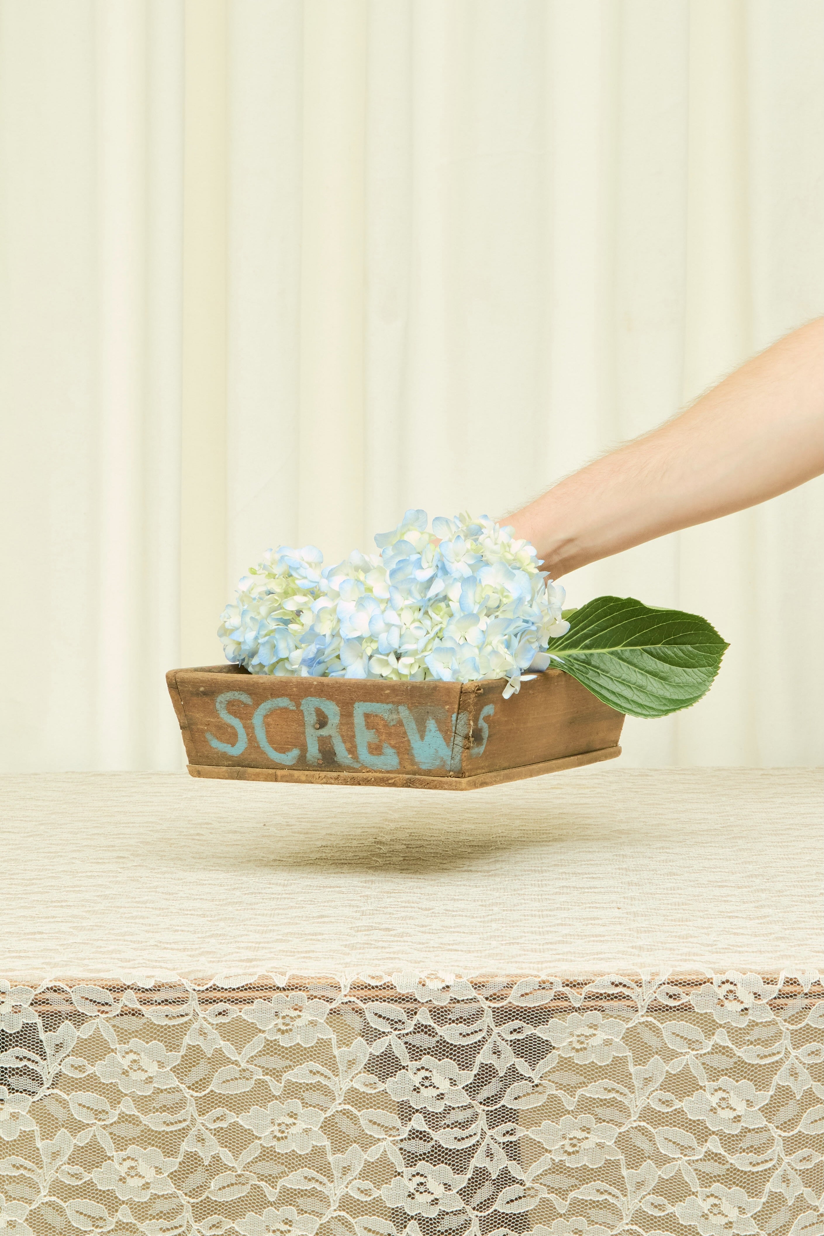 Vintage "Screws" Wooden Box
