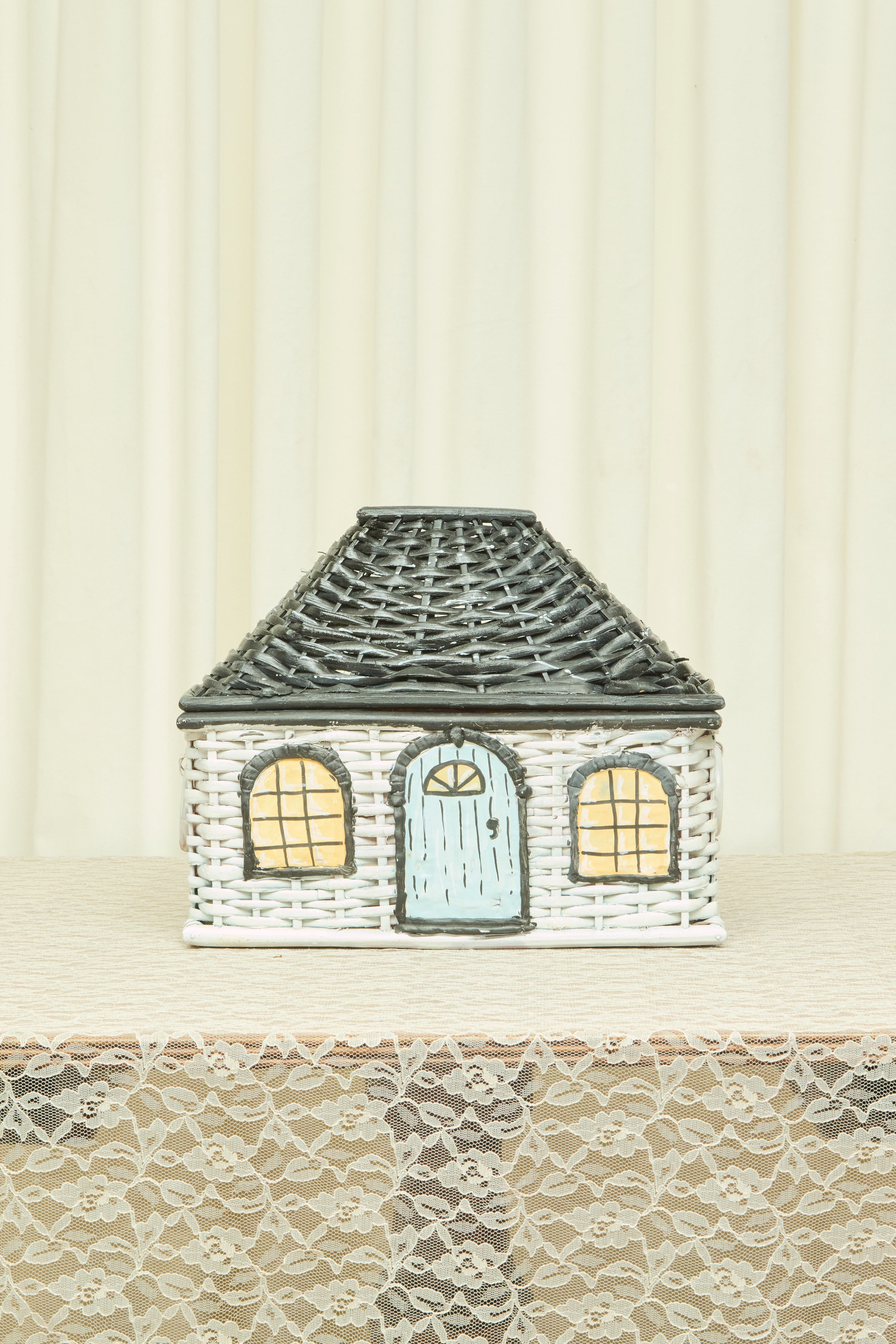 Vintage Wicker House Basket