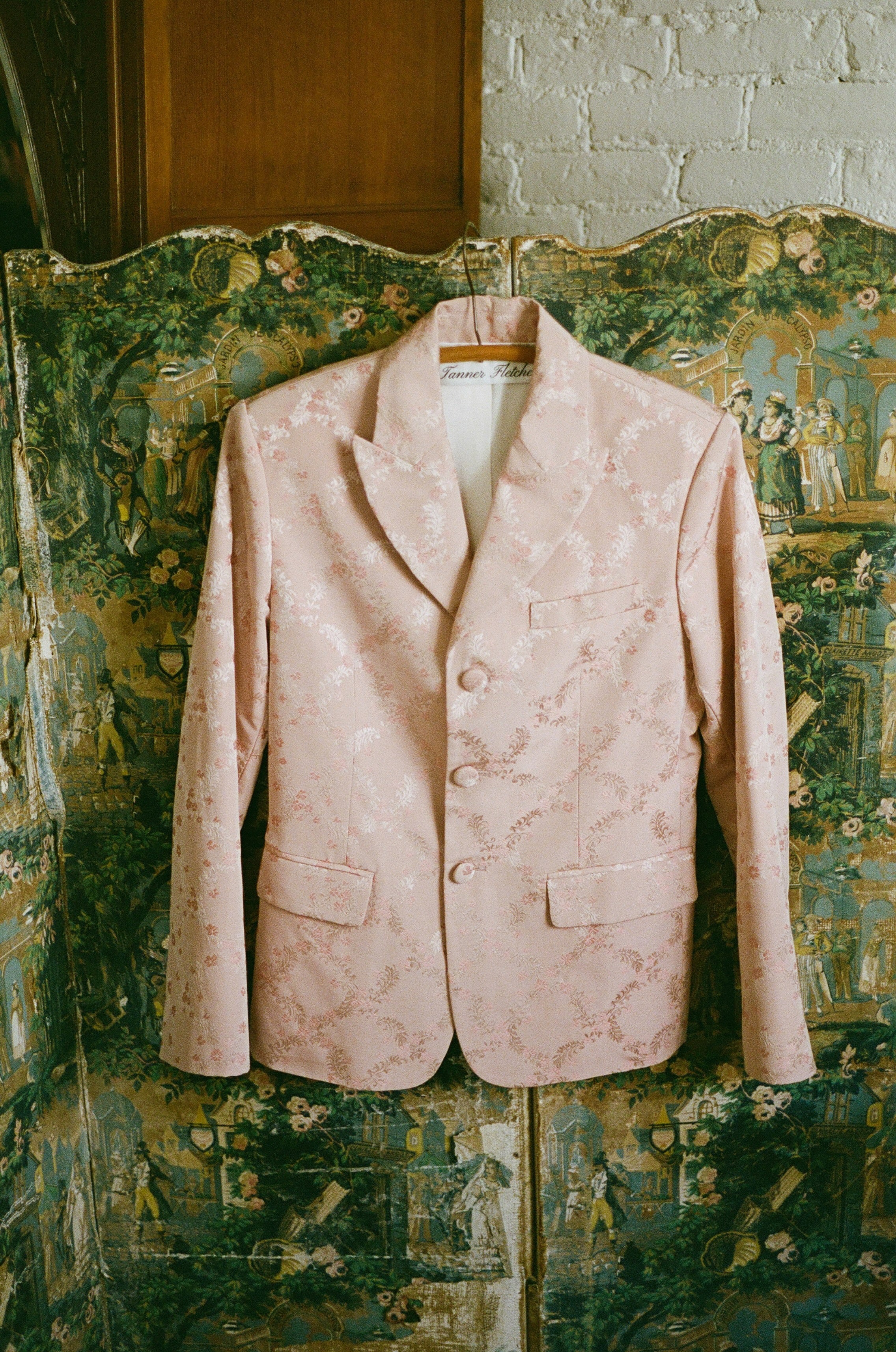 Walt Embroidered Trellis Blazer
