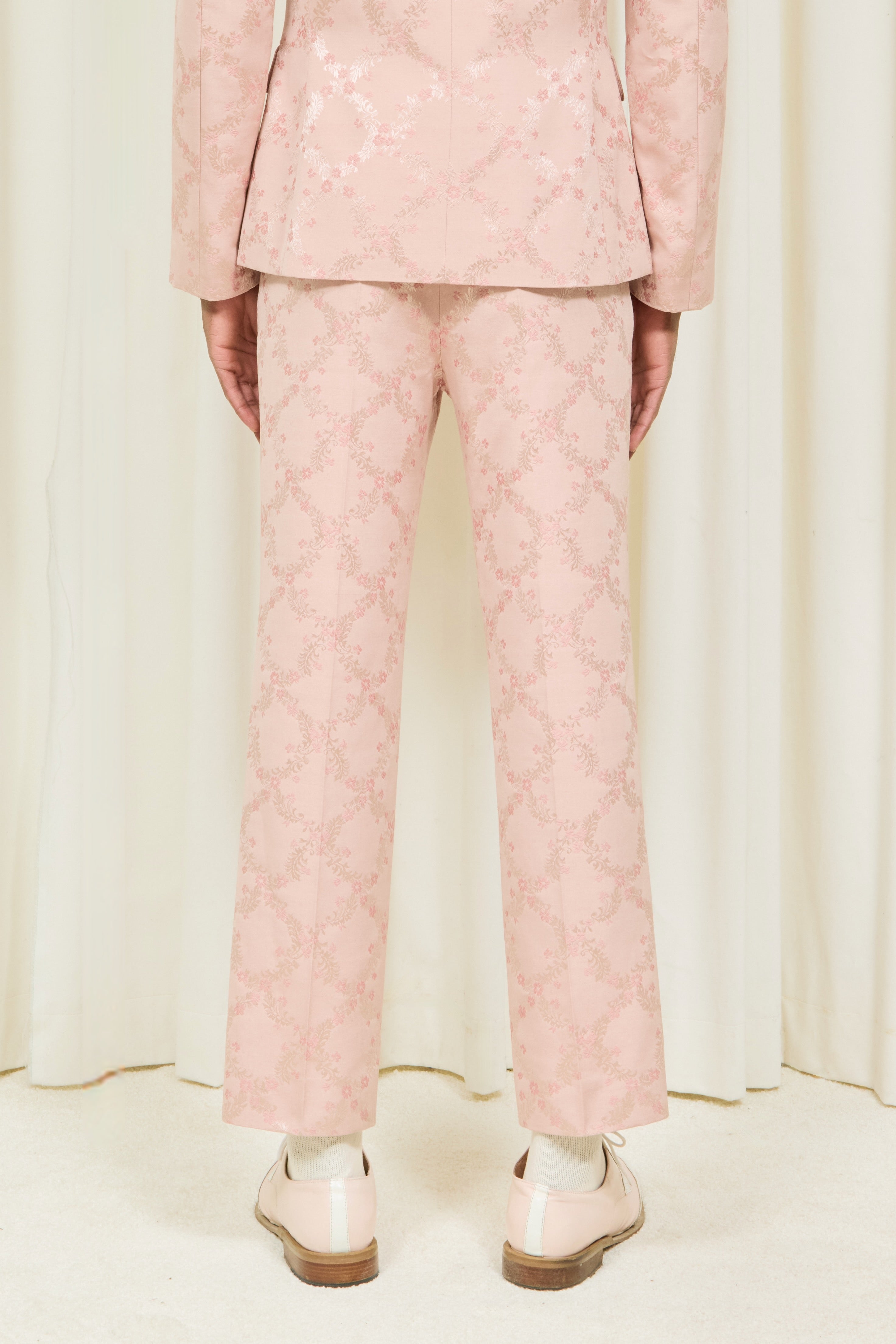 Willie Embroidered Trellis Trouser