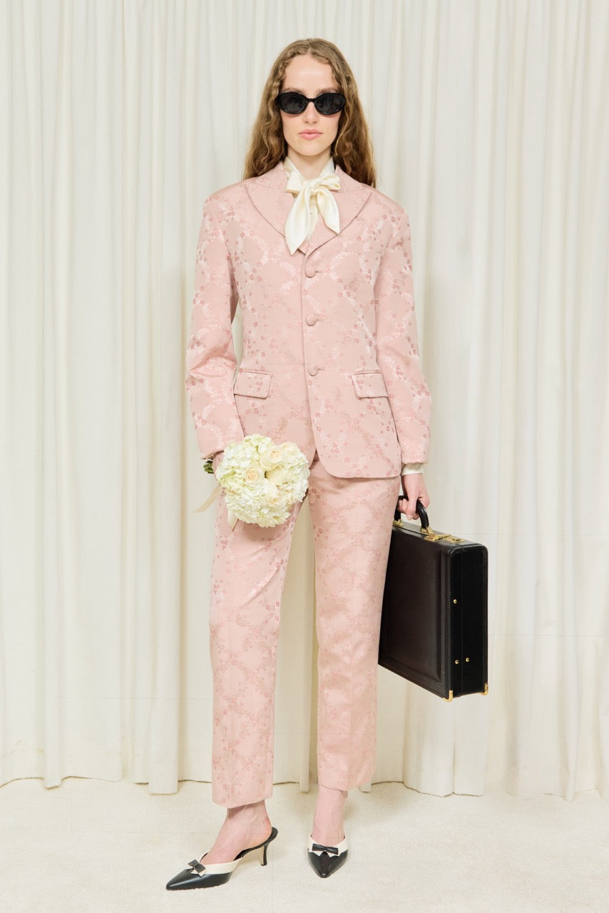 Willie Embroidered Trellis Trouser